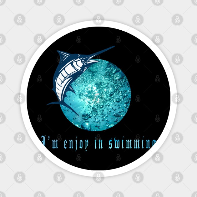 I'm enjoy in swimming,summer coming. Magnet by Halmoswi